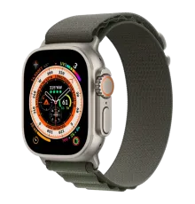 Apple Watch Ultra 165-210 мм Ткань Зелёный