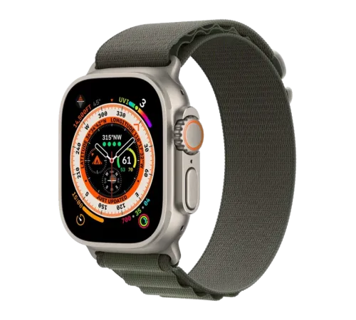 Apple Watch Ultra 145-190 мм Ткань Зелёный