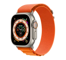 Apple Watch Ultra 165-210 мм Ткань Оранжевый