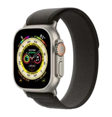 Apple Watch Ultra 145-220 мм Нейлон Чёрно-серый
