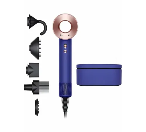 Dyson HD08 Supersonic Синий/розовое золото