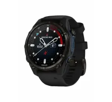 Garmin Descent Mk3i – 43 mm Carbon Gray DLC Titanium with Black Silicone Band