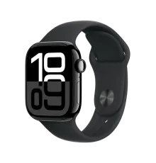 Apple Watch 10, 42 mm, Black Aluminium, Black Sport Band, M/L