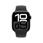Apple Watch 10, 42 mm, Black Aluminium, Black Sport Band, S/M