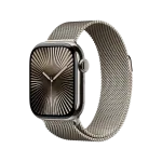 Apple Watch 10, 42 mm, Natural Titanium Stainless steel, Natural Milanese Loop
