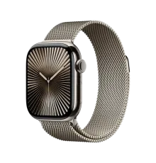 Apple Watch 10, 42 mm, Natural Titanium Stainless steel, Natural Milanese Loop
