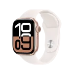Apple Watch 10, 42 mm, Rose Gold Aluminium, Light pink Sport Band, S/M