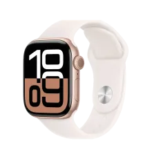 Apple Watch 10, 42 mm, Rose Gold Aluminium, Light pink Sport Band, M/L