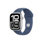 Apple Watch 10, 42 mm, Silver Aluminium, Storm blue Sport Band, M/L