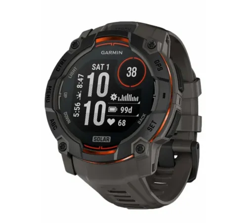 Garmin Instinct 3 – 50 mm, Solar Black with Charcoal Band