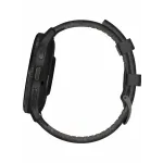 Garmin Venu 3 Slate Stainless Steel Bezel with Black Case and Leather Band