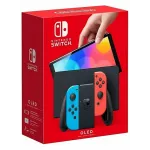 Nintendo Switch OLED Чёрный, с неоновыми Joy-Con