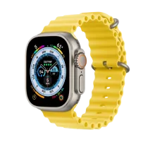 Apple Watch Ultra 130-200 мм Фторэластомер Жёлтый
