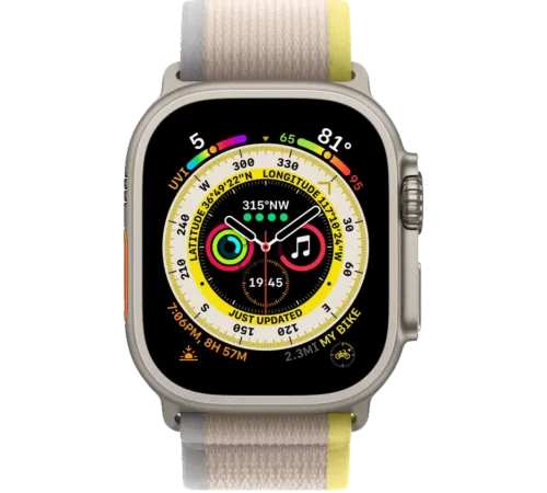 Apple Watch Ultra 130-180 мм Нейлон Жёлто-бежевый