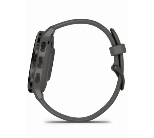 Garmin Venu 3S Slate Stainless Steel Bezel with Pebble Gray Case and Silicone Band