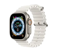Apple Watch Ultra 130-200 мм Фторэластомер Белый
