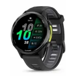 Garmin Forerunner 970 Carbon Gray DLC Titanium with Black Case and Black/Translucent Whitestone Band