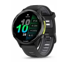 Garmin Forerunner 970 Carbon Gray DLC Titanium with Black Case and Black/Translucent Whitestone Band