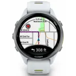 Garmin Forerunner 970 Titanium with Whitestone Case and Whitestone/Translucent Amp Yellow Band
