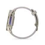 Garmin Forerunner 970 Soft Gold Titanium with French Gray Case and French Gray/Translucent Indigo Band