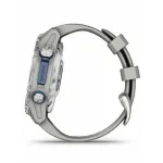 Garmin Descent Mk3 – 43 mm Stainless Steel with Fog Gray Silicone Band