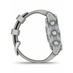Garmin Descent Mk3 – 43 mm Stainless Steel with Fog Gray Silicone Band