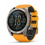 Garmin Fenix 8 51 Amoled Sapphire Titanium with Spark Orange/Grapphite Silicone Band
