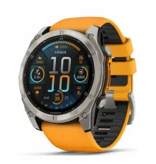Garmin Fenix 8 51 Amoled Sapphire Titanium with Spark Orange/Grapphite Silicone Band