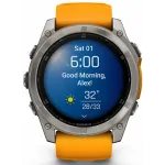 Garmin Fenix 8 51 Amoled Sapphire Titanium with Spark Orange/Grapphite Silicone Band