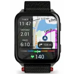 Garmin Venu X1 Black with Slate Titanium Caseback and Black ComfortFit Nylon Band