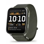 Garmin Venu X1 Moss with Titanium Caseback and Moss ComfortFit Nylon Band