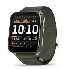 Garmin Venu X1 Moss with Titanium Caseback and Moss ComfortFit Nylon Band