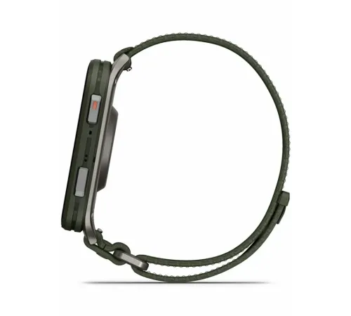 Garmin Venu X1 Moss with Titanium Caseback and Moss ComfortFit Nylon Band