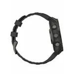 Garmin Fenix 8 47 Amoled Sapphire Carbon Gray DLC Titanium with Black Silicone