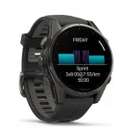 Garmin Fenix 8 47 Amoled Sapphire Carbon Gray DLC Titanium with Black/Pebble Gray Silicone