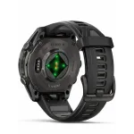 Garmin Fenix 8 47 Amoled Sapphire Carbon Gray DLC Titanium with Black/Pebble Gray Silicone