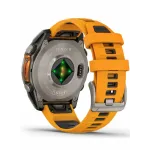 Garmin Fenix 8 51 Amoled Sapphire Carbon Gray DLC Titanium with Spark Orange/Graphite Silicone Band