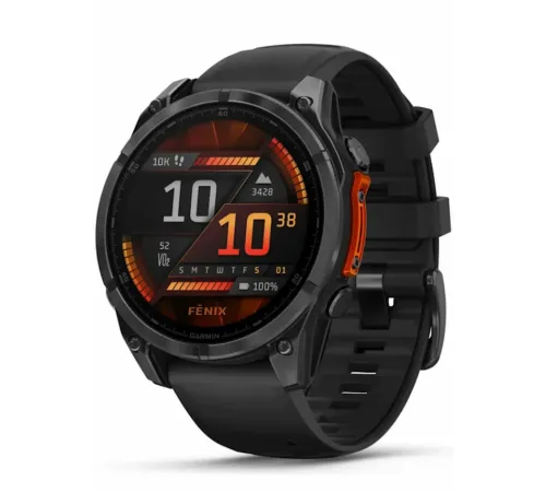 Garmin Fenix 8 51 Amoled Slate Gray with Black Silicone Band