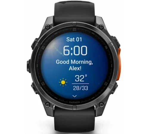Garmin Fenix 8 51 Amoled Slate Gray with Black Silicone Band