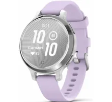 Garmin Lily 2 Active Silver with Purple Jasmine Silicone Band