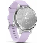 Garmin Lily 2 Active Silver with Purple Jasmine Silicone Band