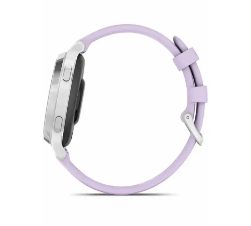 Garmin Lily 2 Active Silver with Purple Jasmine Silicone Band