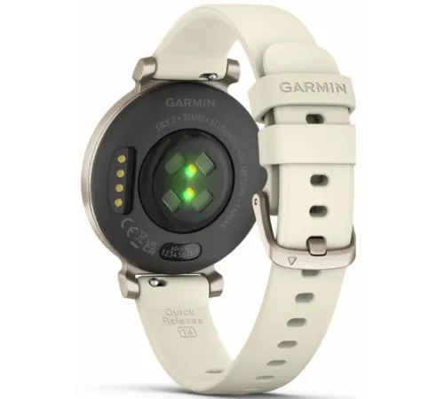 Garmin Lily® 2 Cream Gold Case with Coconut Silicone Band