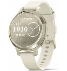 Garmin Lily 2 Active Lunar Gold with Bone Silicone Band