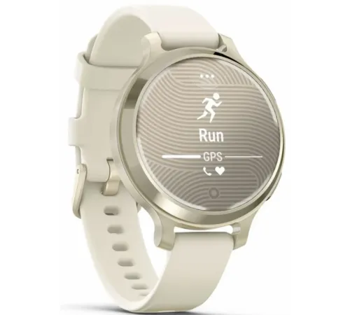 Garmin Lily 2 Active Lunar Gold with Bone Silicone Band