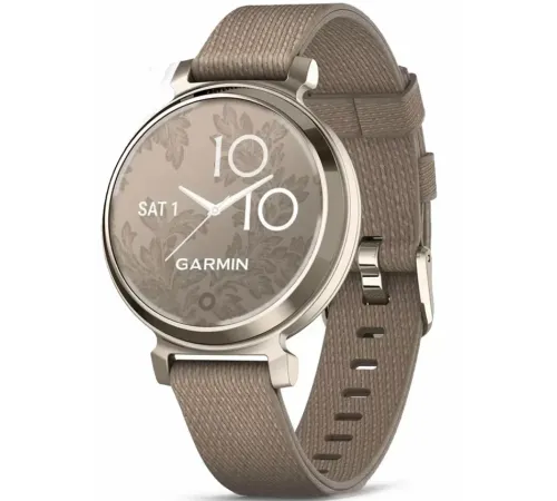 Garmin Lily® 2 Classic Cream Gold with Coffee Nylon Band