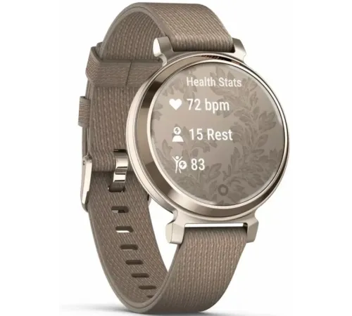 Garmin Lily® 2 Classic Cream Gold with Coffee Nylon Band