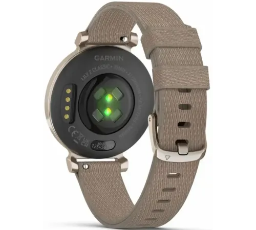 Garmin Lily® 2 Classic Cream Gold with Coffee Nylon Band