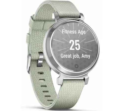 Garmin Lily® 2 Classic Silver with Sage Gray Nylon Band