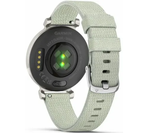 Garmin Lily® 2 Classic Silver with Sage Gray Nylon Band